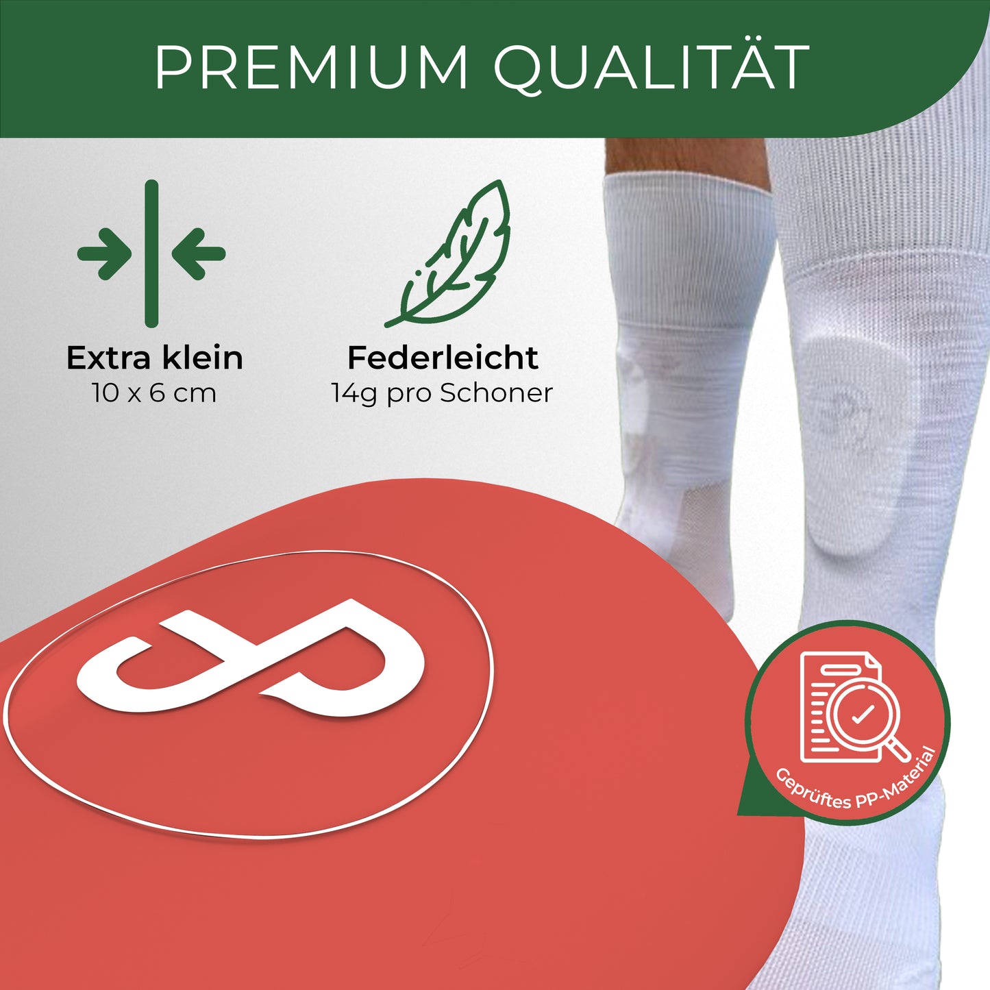 Mini Schienbeinschoner, extra kleine Fußball Schienbeinschoner