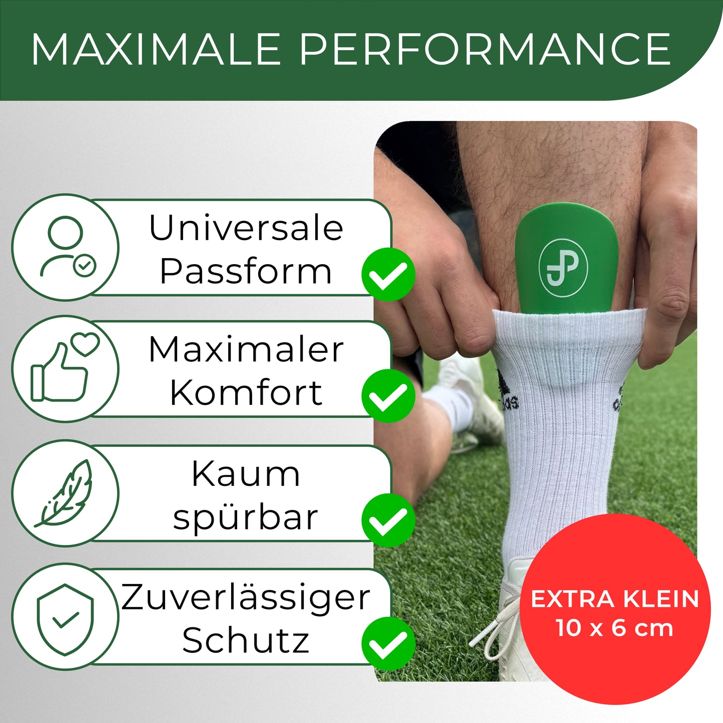 Mini Schienbeinschoner, extra kleine Fußball Schienbeinschoner