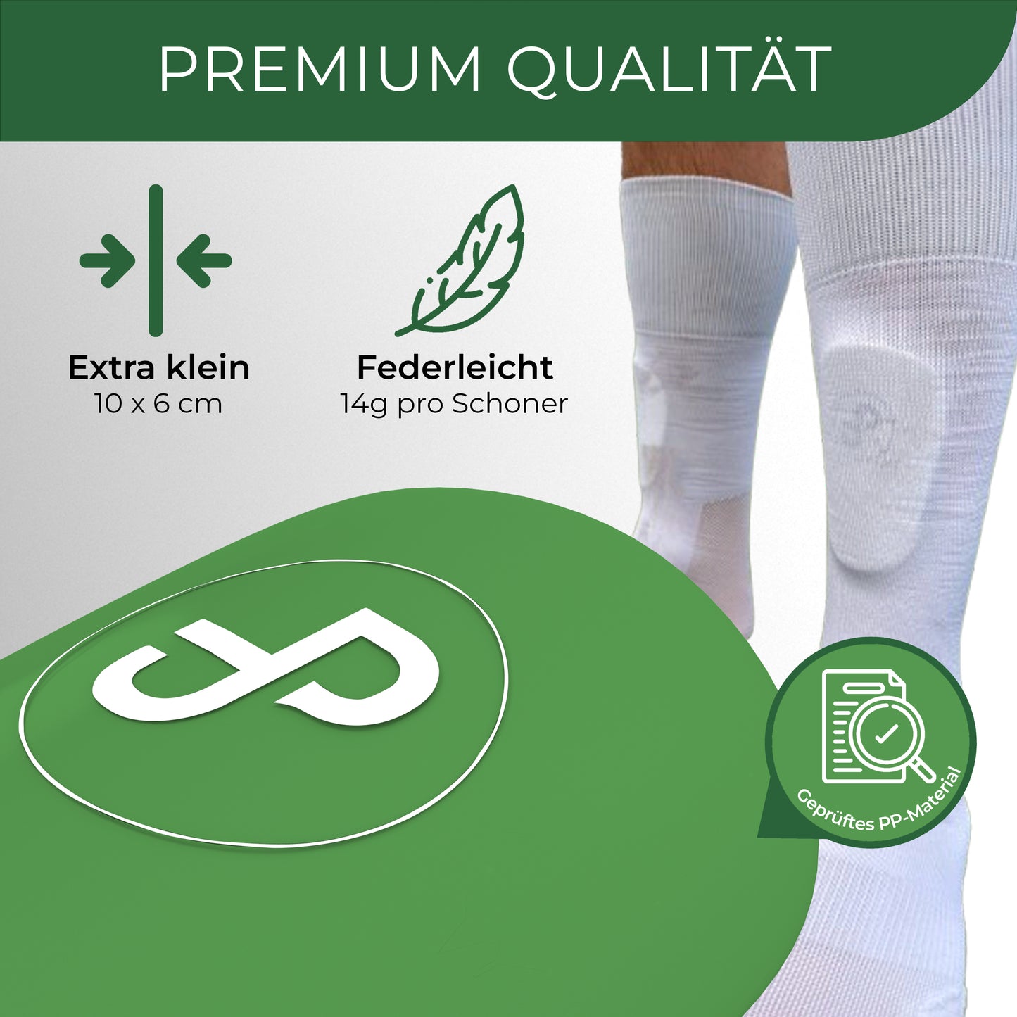 Mini Schienbeinschoner, extra kleine Fußball Schienbeinschoner