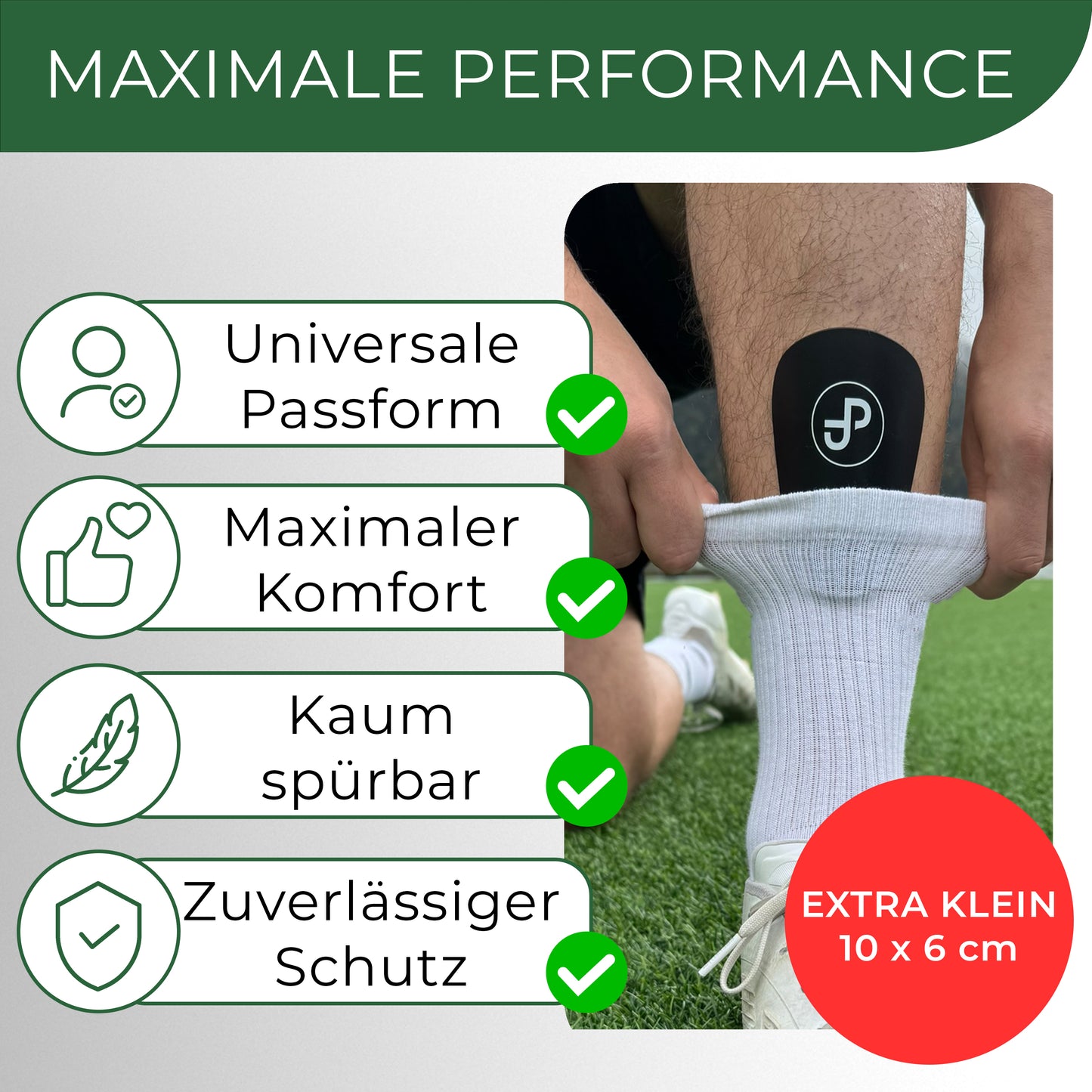 Mini Schienbeinschoner, extra kleine Fußball Schienbeinschoner