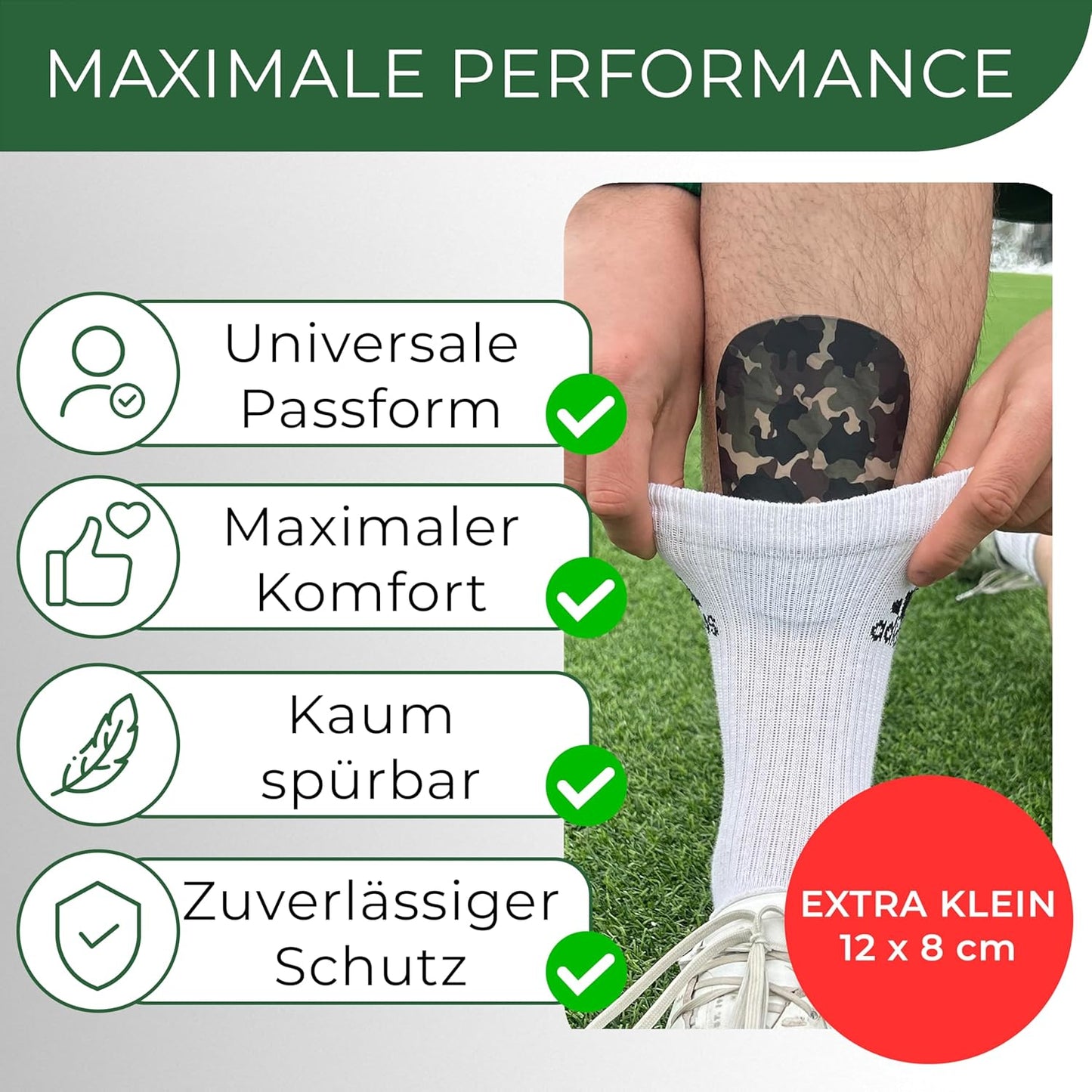Mini Schienbeinschoner, extra kleine Fußball Schienbeinschoner