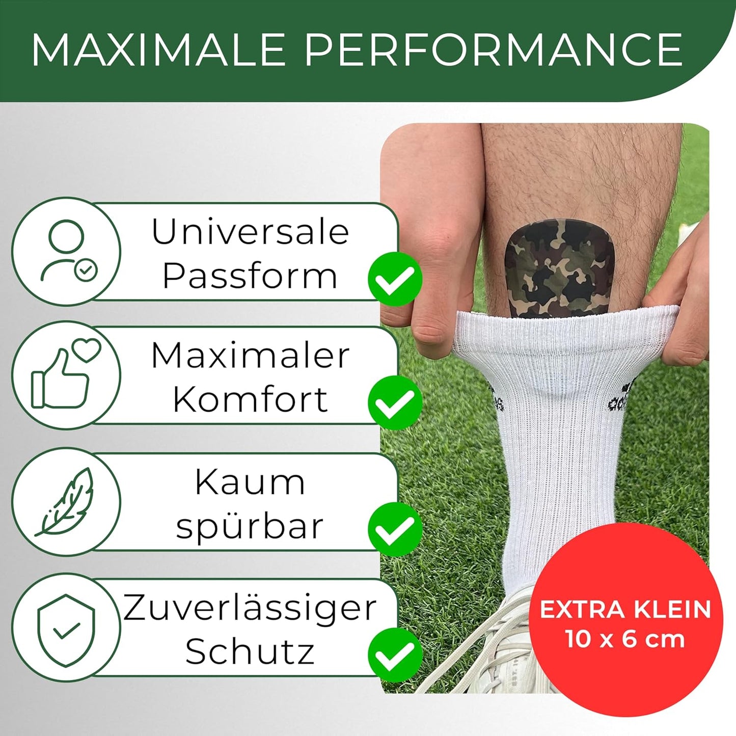 Mini Schienbeinschoner, extra kleine Fußball Schienbeinschoner