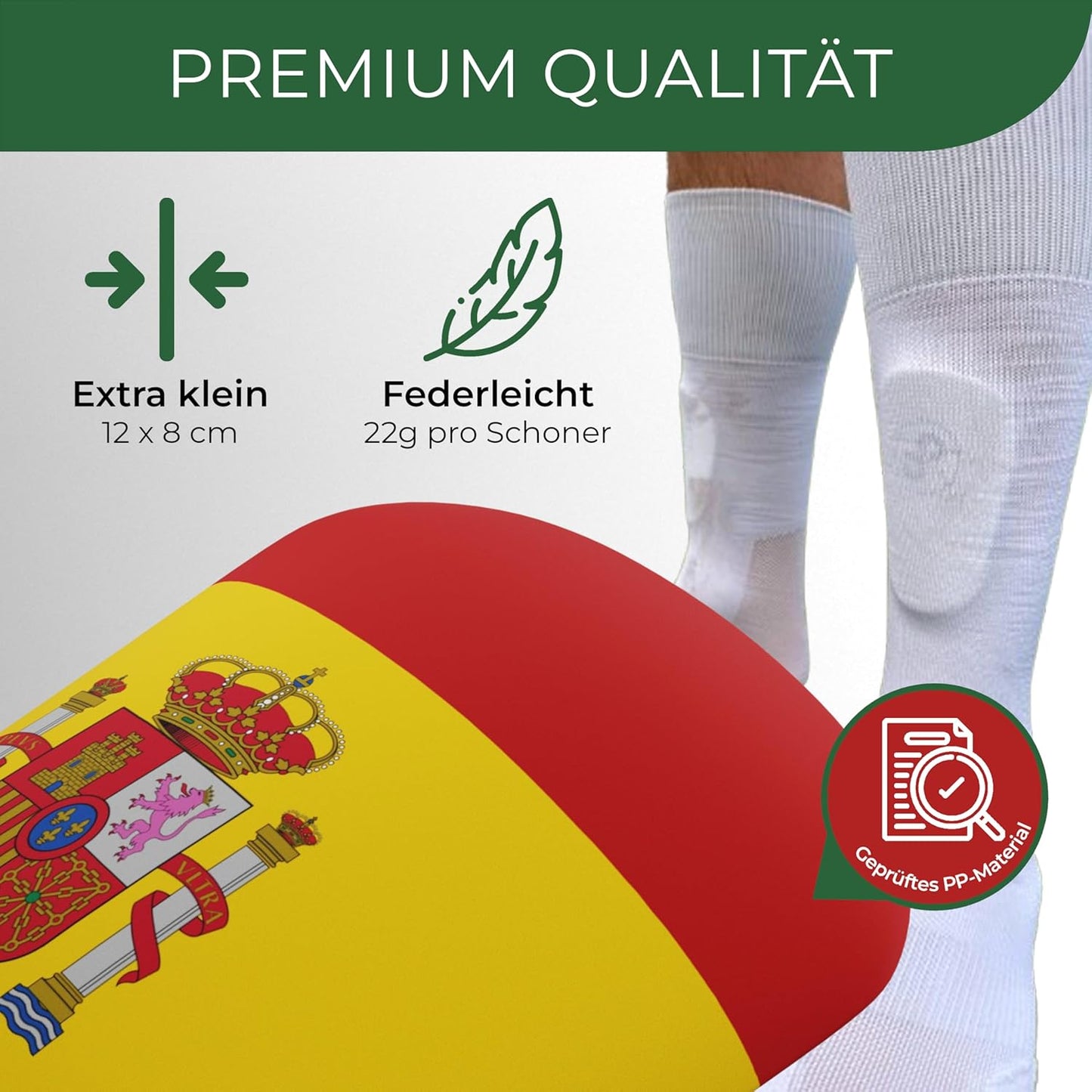 Mini Schienbeinschoner, extra kleine Fußball Schienbeinschoner - Länder Edition