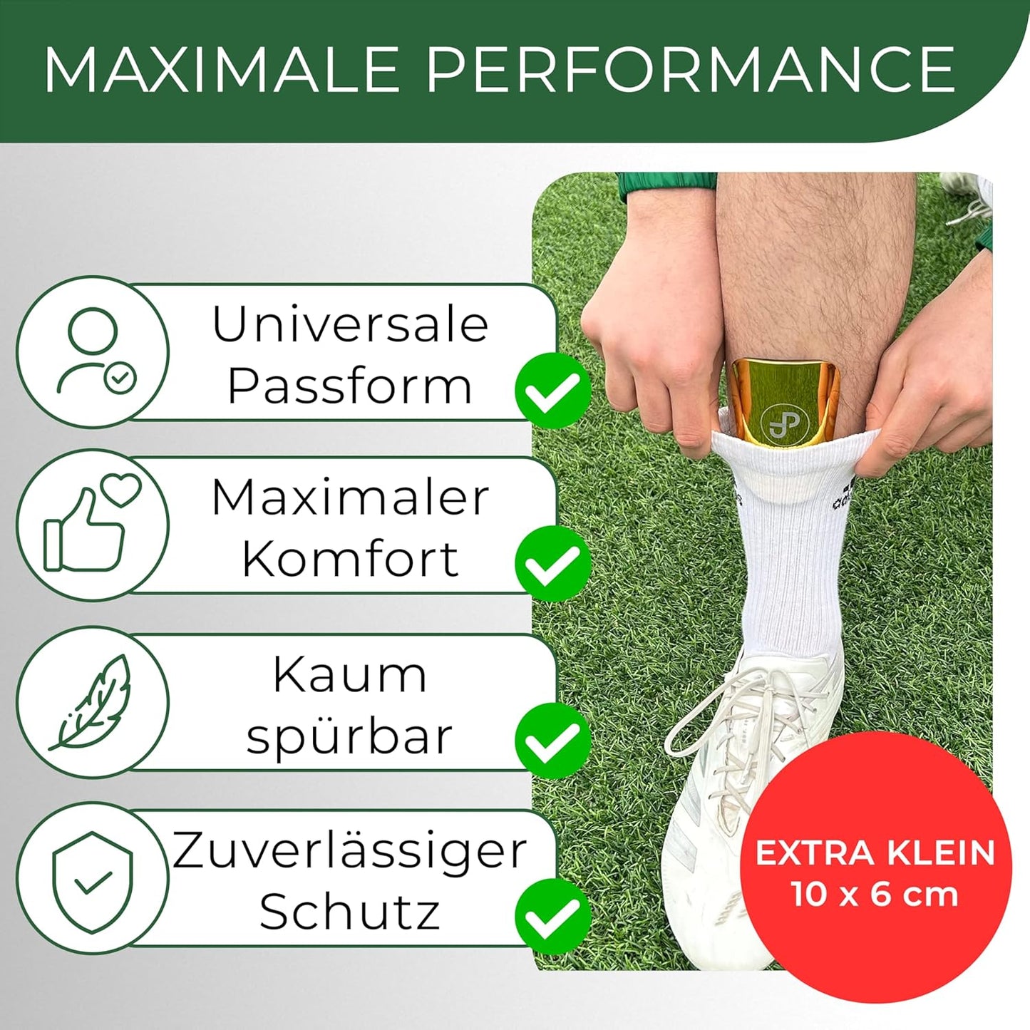 Mini Schienbeinschoner, extra kleine Fußball Schienbeinschoner