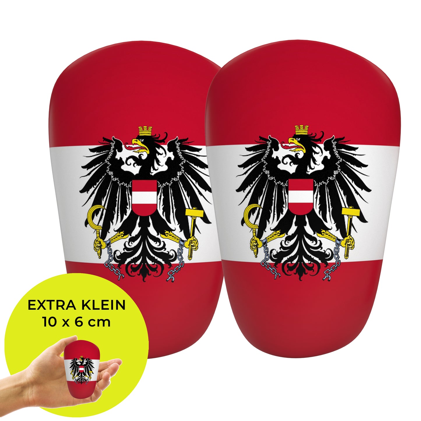 Mini Schienbeinschoner, extra kleine Fußball Schienbeinschoner - Länder Edition