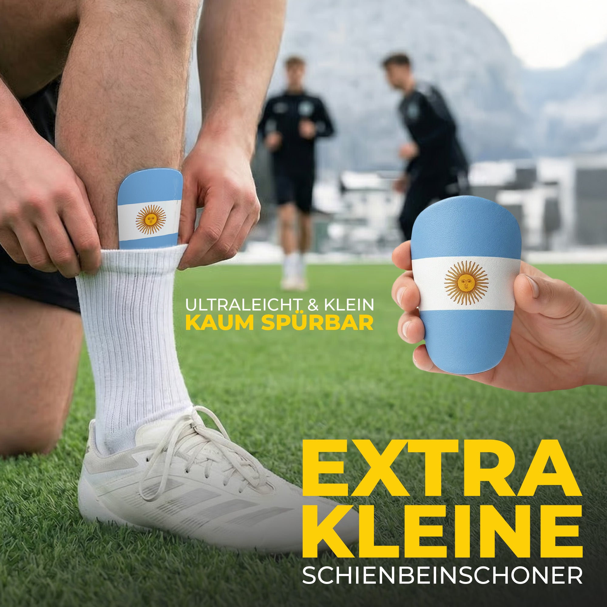 Mini Schienbeinschoner, extra kleine Fußball Schienbeinschoner - Länder Edition