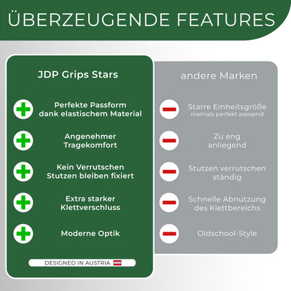 Schienbeinschonerhalter Grip Stars, 2 Stück Fußball Stutzenhalter