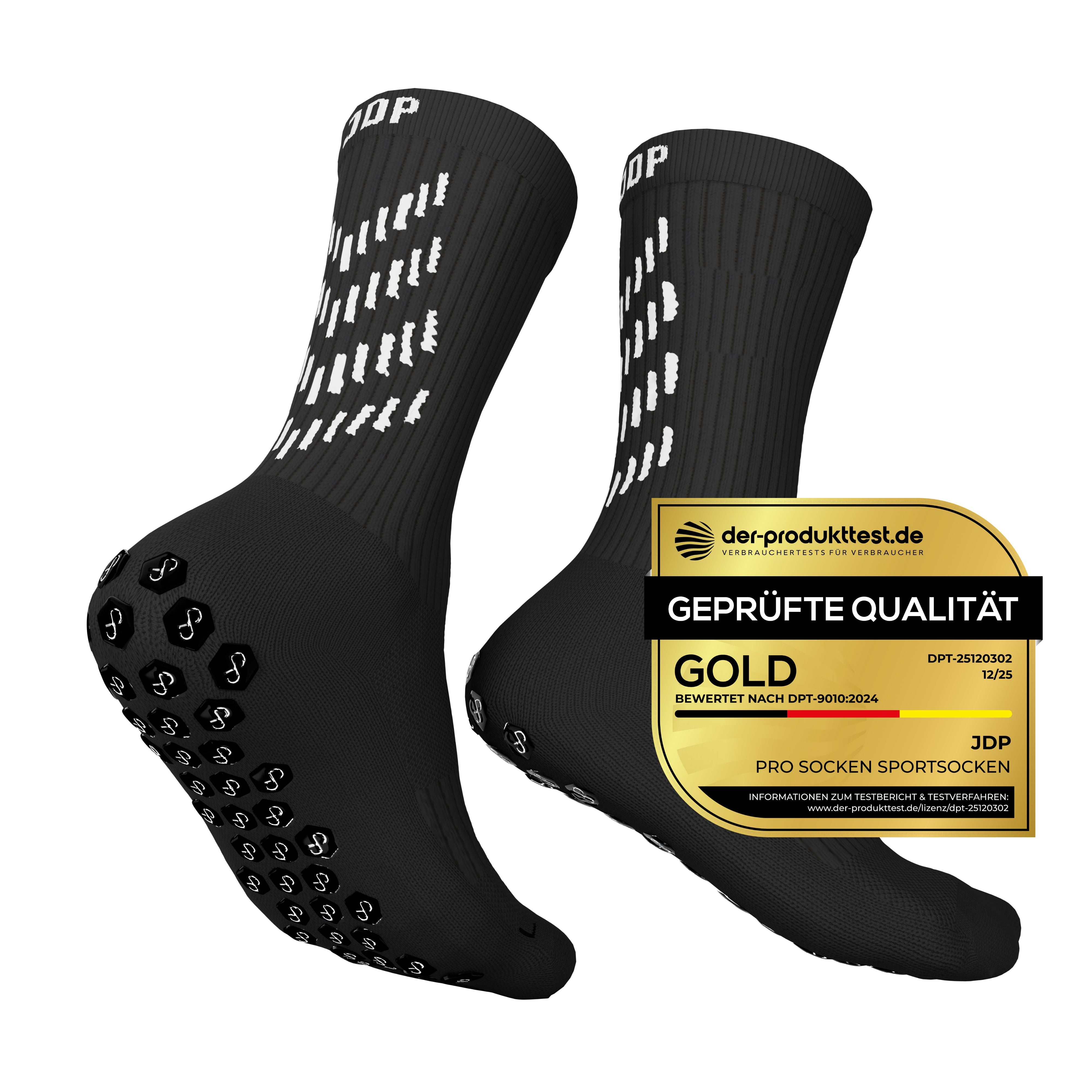 Grip Socken Pro, 1 Paar Anti-Rutsch Sportsocken Einheitsgröße, Premium Fußball Socken