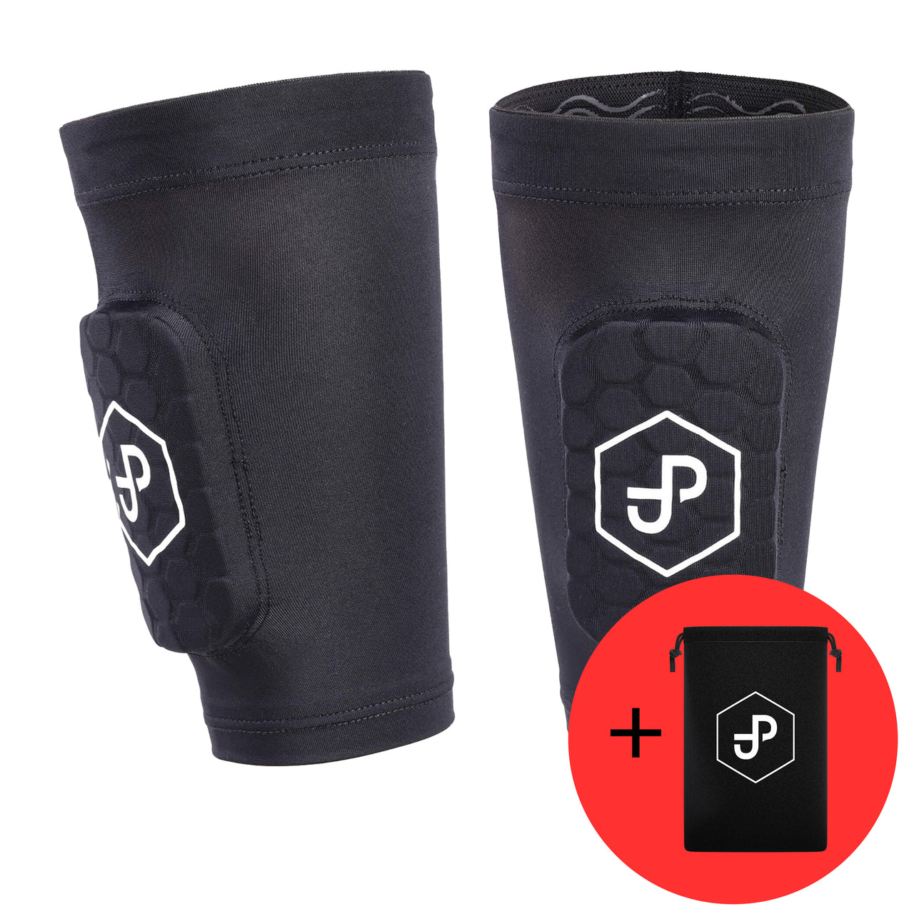 Premium Schienbeinschoner 3in1, Schienbeinschoner mit Strumpf