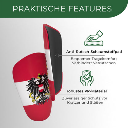 Mini Schienbeinschoner, extra kleine Fußball Schienbeinschoner - Länder Edition