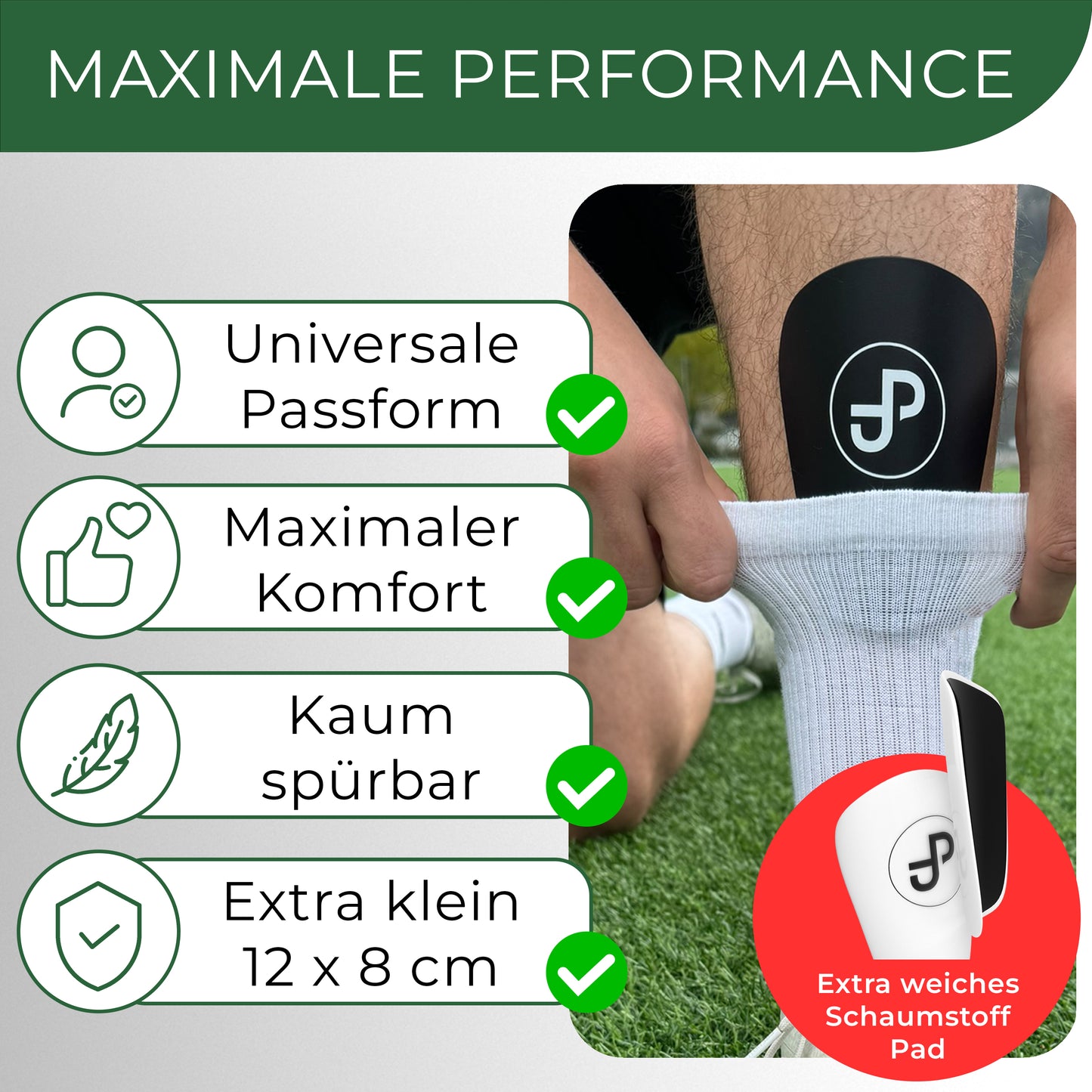 Mini Schienbeinschoner, extra kleine Fußball Schienbeinschoner