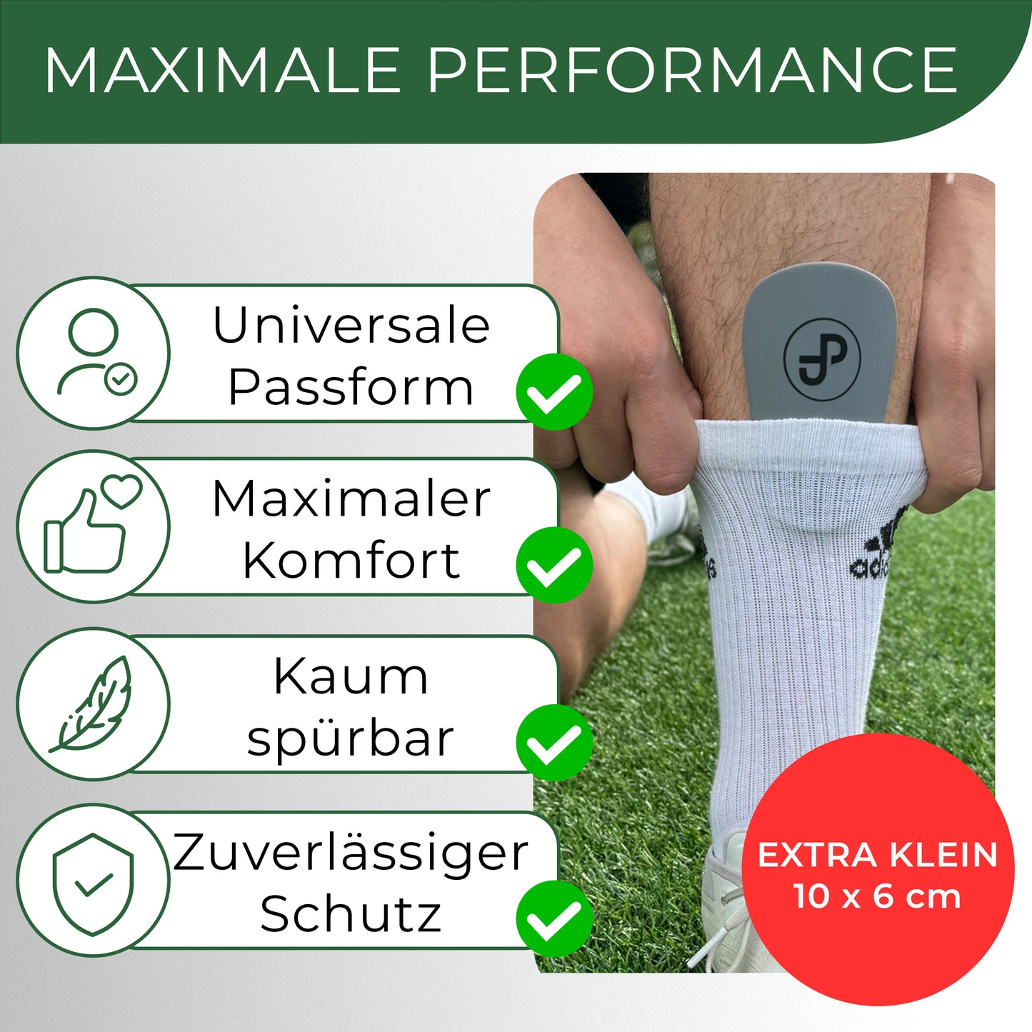 Mini Schienbeinschoner, extra kleine Fußball Schienbeinschoner