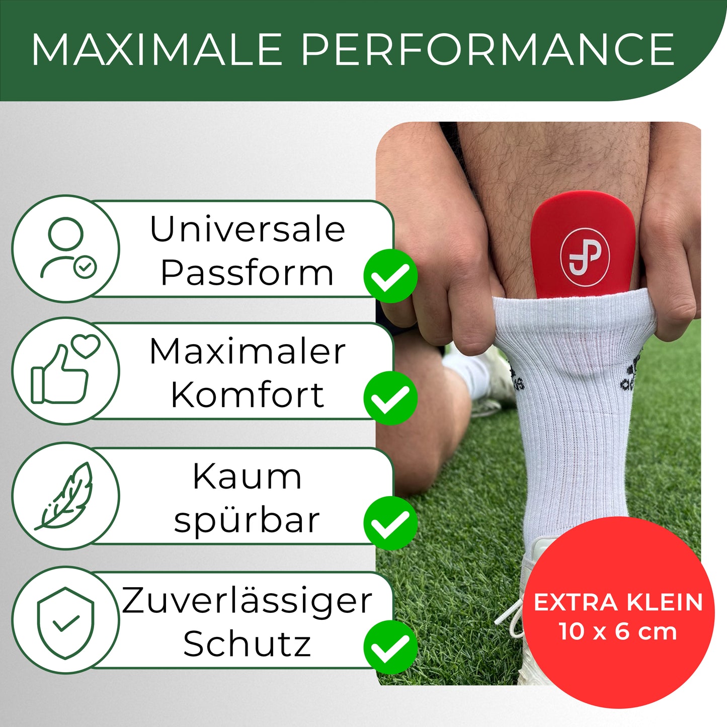 Mini Schienbeinschoner, extra kleine Fußball Schienbeinschoner
