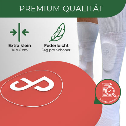 Mini Schienbeinschoner, extra kleine Fußball Schienbeinschoner