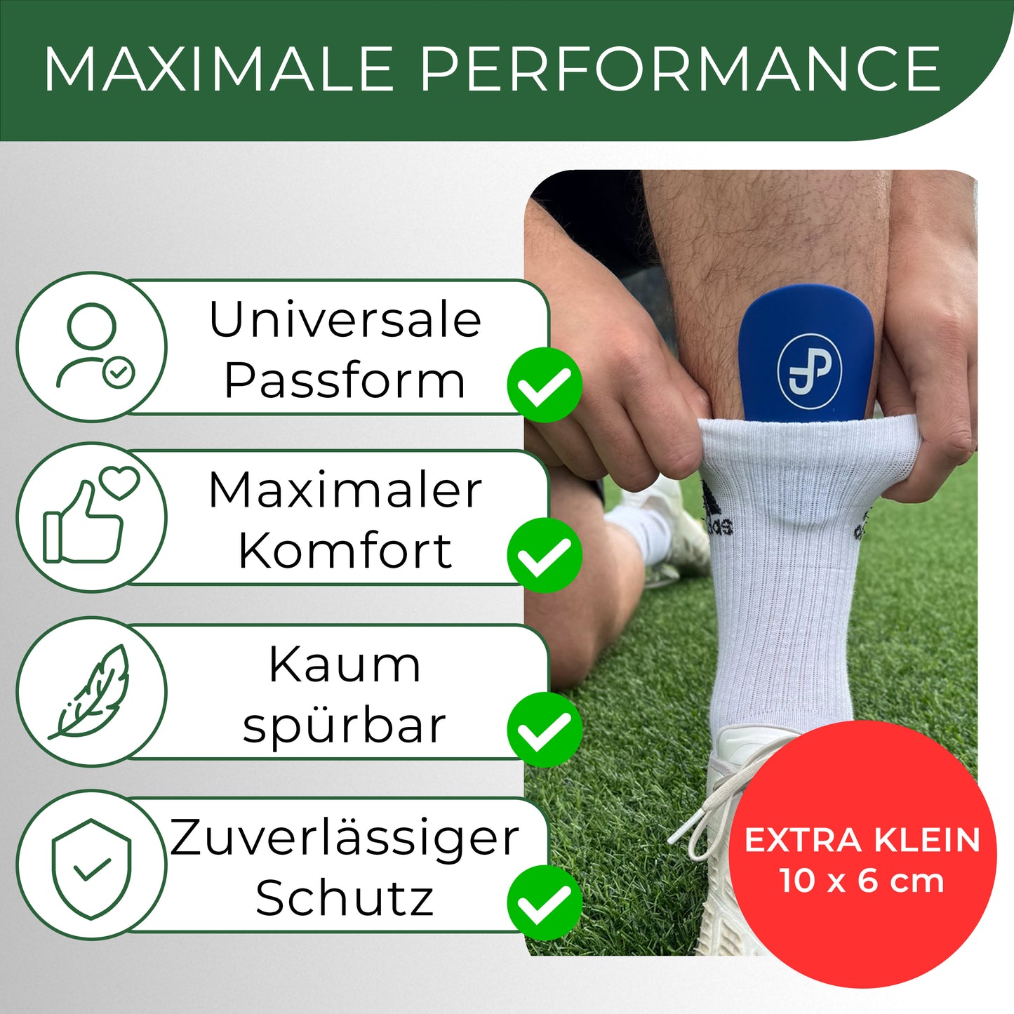 Mini Schienbeinschoner, extra kleine Fußball Schienbeinschoner