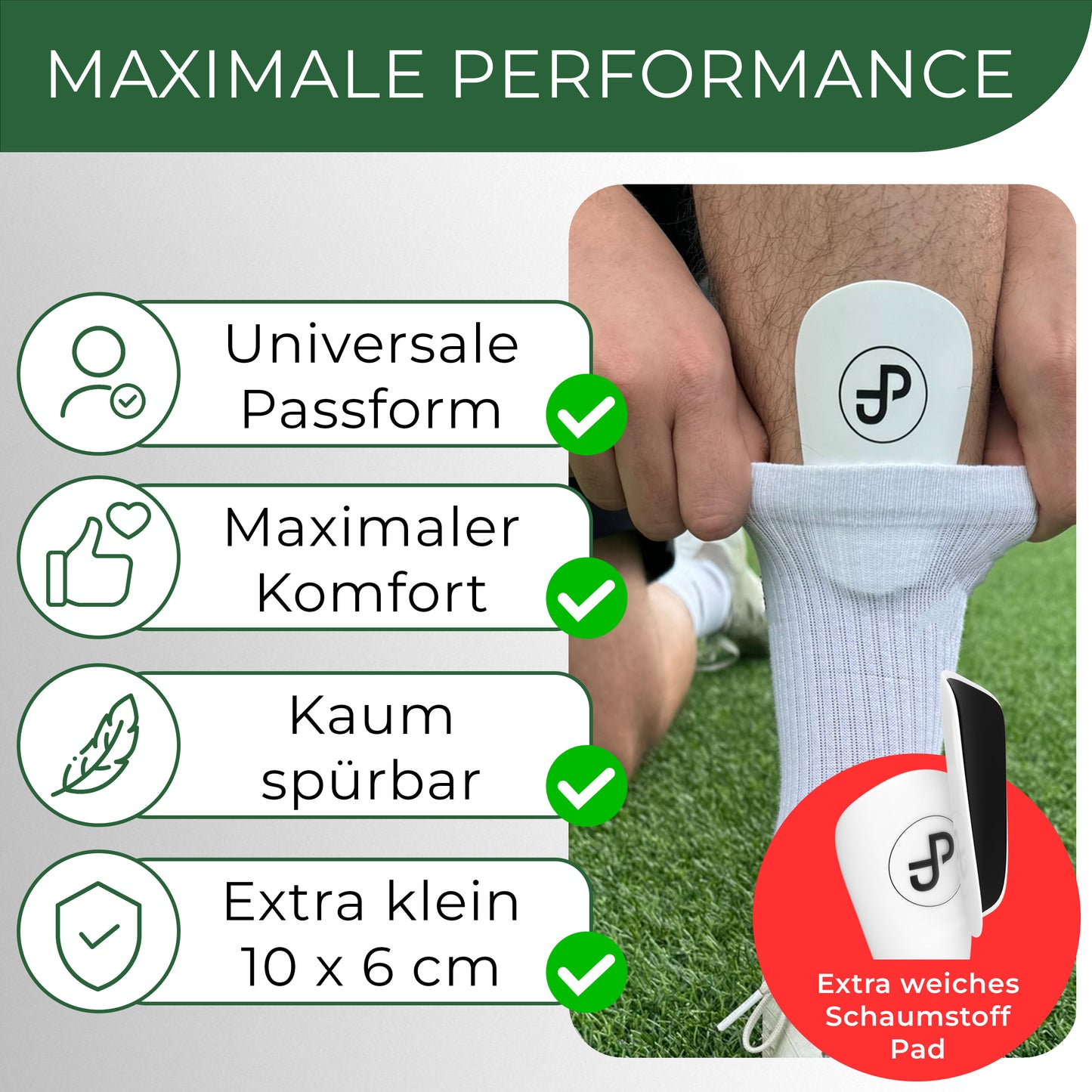 Mini Schienbeinschoner, extra kleine Fußball Schienbeinschoner