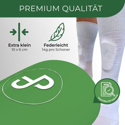 Mini Schienbeinschoner, extra kleine Fußball Schienbeinschoner