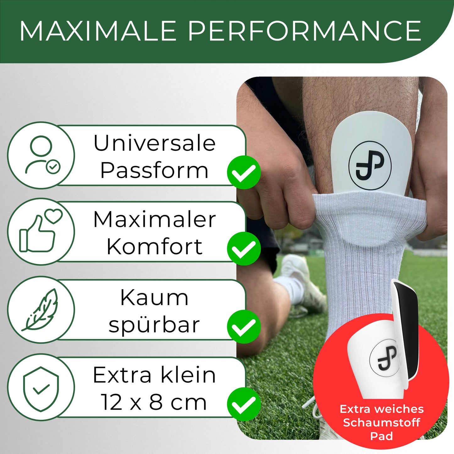 Mini Schienbeinschoner, extra kleine Fußball Schienbeinschoner