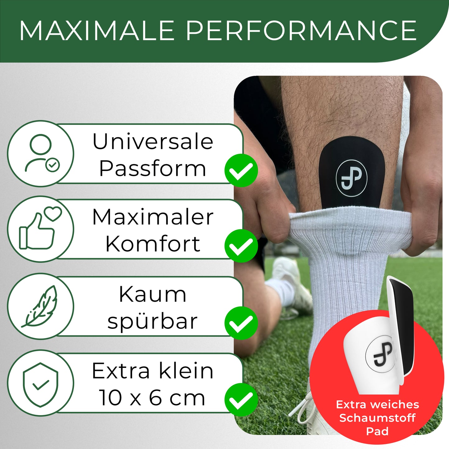 Mini Schienbeinschoner, extra kleine Fußball Schienbeinschoner