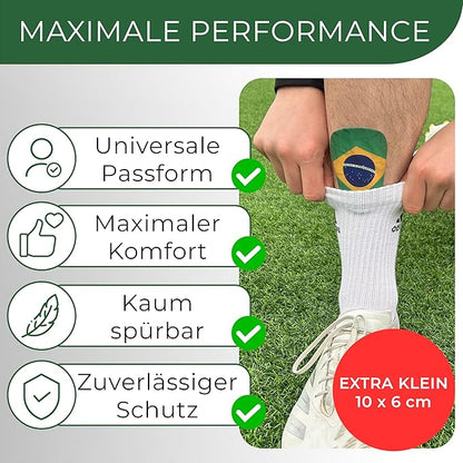 Mini Schienbeinschoner, extra kleine Fußball Schienbeinschoner - Länder Edition