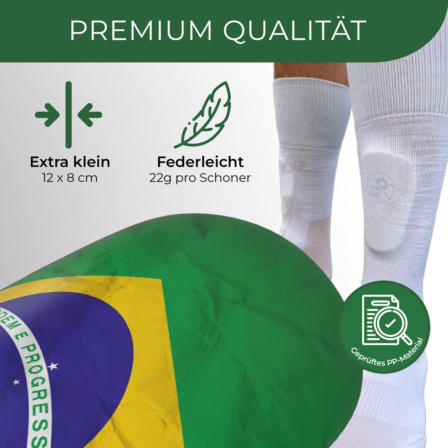 Mini Schienbeinschoner, extra kleine Fußball Schienbeinschoner - Länder Edition