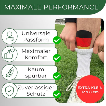 Mini Schienbeinschoner, extra kleine Fußball Schienbeinschoner - Länder Edition