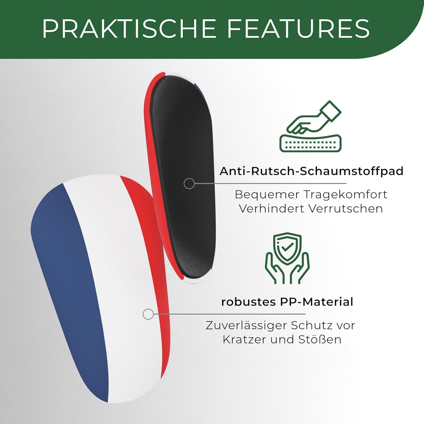 Mini Schienbeinschoner, extra kleine Fußball Schienbeinschoner - Länder Edition