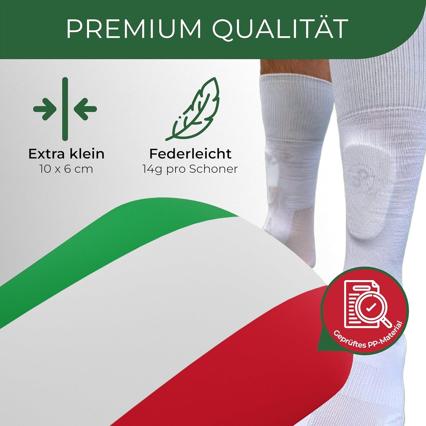 Mini Schienbeinschoner, extra kleine Fußball Schienbeinschoner - Länder Edition