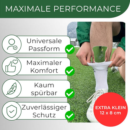 Mini Schienbeinschoner, extra kleine Fußball Schienbeinschoner